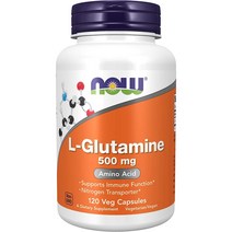 나우푸드 글루타민 아미노산 Glutamine 500mg 120베지 캡슐, 1개, 120정