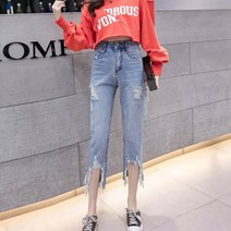 가바바 여성 청바지 짧은기장감으로 귀여움을주지만 뒷태를보면 반전매력 청바지 G41693