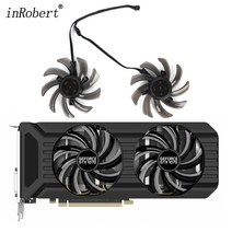 GPU 냉각 팬 85mm GA91S2U 교체 Palit GeForce GTX 1070 Ti GTX1060 듀얼 그래픽 카드 쿨러, 없음 RGB_Black