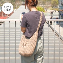 야나 [DIY패키지] 뮤즈 삼베 에스닉 네트백(+인쇄도안) 뜨개질 코바늘가방 코바늘네트백 코바늘뜨기, 뮤즈 801(3)+삼베 4(2)