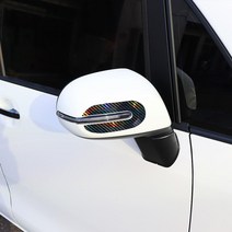 [간지] 더뉴 레이 사이드미러 데칼 스티커 랩핑 튜닝 익스테리어 DIY 필름 용품, 헤어라인블랙