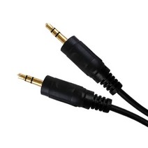넥시 스테레오 3.5mm AUX 차량용 스피커 스마트폰 오디오 연결케이블, 1m, 1개