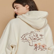 [천삼백케이] [꼼파뇨] Little Hochi 자수 후드 (크림)
