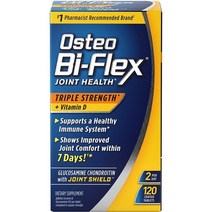 [해외] 오스테오 Osteo BiFlex One Per Day 글루코사민120정 관절 건강 Osteo 3배+비타민D 함유(09/24년)