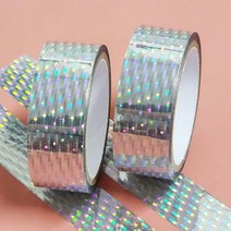 레이저 실버 테이프 15mm 도트 홀로그램테이프 반짝이테이프 꾸미기테이프 다꾸테이프, 상세페이지 참조