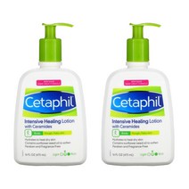 Cetaphil Intensive Healing Lotion+Ceramides Medium 세타필 인텐시브 힐링 로션+세라마이드 미디엄 무향 473ml 2팩