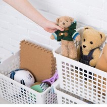 알파룸수납 핸들바스켓 아이방 선반 베란다장 정리바구니 수건보관함, 대