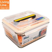 Living Glasslock 내열 강화유리 안전한 김치통 핸디형 6L 김장 김치용기 밀폐용기, 2700ml, [ 1개 ]