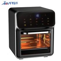 세계일주 20L 스테인레스 에어프라이기 전자레인지 오븐 겸용 가정용 전자동 건강 보이는 일체형 기계 1350W, FD-1015B