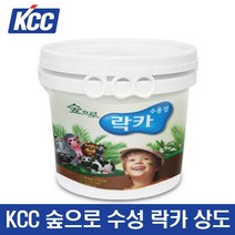 KCC 숲으로 수성 락카 상도 3.78L (투명 반광) 목재용
