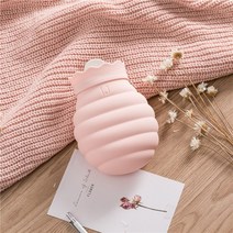 다이꾸 실리콘 보온 허니 물주머니 온수 찜질팩 (핑크), 1개