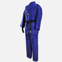 무스포 태권도복 골지 청색 시범단도복 태권도도복