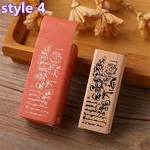 낙관도장 캘리그라피 나무 빈티지 잔디 식물 고무 스탬프 DIY 공예 표준 정원 예술 공예 스탬프 크리 에이