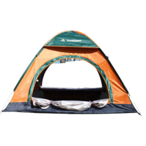 JH굿즈 원터치 방수 텐트 (200x150x135cm/3~4인용) 자외선차단 훅걸이 모기망 통풍 더블커튼