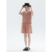 여름 여성 린넨 조끼