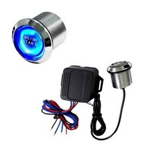 원격시동 경보기 스마트 스타트 키 무선 시동 버튼 호환 2019 새로운 세련된 자동차, 파란색