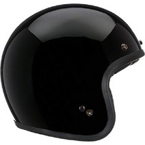BELL 커스텀 500 헬멧 (매트 블랙 - 라지), Large, Gloss Black