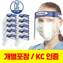 인하우스 안면보호 페이스쉴드 밴드형 1P 위생 마스크 투명보호 감염 차단 교회 학원 학교, 1개
