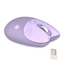 무료배송Mofii 2.4G 무선 마우스 M3 게임용 인체 공학적 오피스 자동 수면 저소음 1600 인치 당 점 (데스크, 01 보라색, 한개옵션1