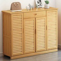 원목 신발장 투명창 DIY 접이식 수납장, G