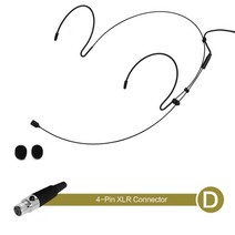 강의용무선마이크 무선기가폰 강의용마이크 sennheiser용 akg용 이중 이어훅, 009