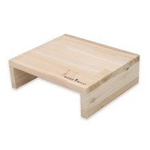 우드밀리 삼나무 원목 듀얼 모니터 받침대 보조1단 당일출발, 삼나무 보조받침대 1단