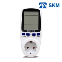 SKM전자 디지털 소비전력계 SK-302G 전기요금 측정, 1개