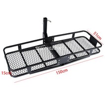 루프바스켓 루프랙 차량용루프탑바스켓 지붕캐리어 자동차 후면 수하물 상자 59x20 인치 트레일러 바구니, 01 1PC