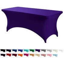 식탁보 610# 블랙 스판 FT 테이블 커버 다소미얼 Z, 8FT（244*76*76CM）, 자주색