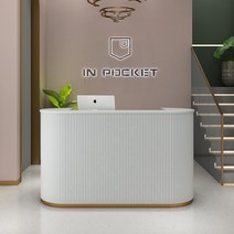 템바보드 카운터 안내데스크 계산대 프론트 인포 2000, 그레이 100x60x100cm