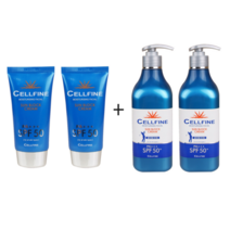셀파인 선크림 SPF50+ PA+++, 2개, 70ml+500ml