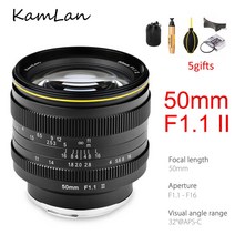 kamlan 50mm f1.1 ii 카메라 렌즈 canon m sony e fuji x, m4  3