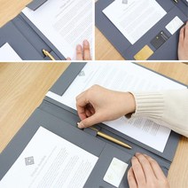 부동산 회사 계약서 서류 A4사이즈 결재판 결재화일, 블랙