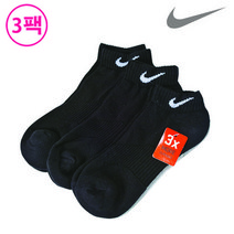 나이키 SX4701001 쿠션 로우 컷 양말 3P 세트 블랙, s_sn_sx4701001
