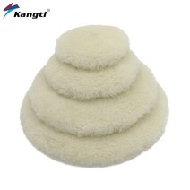 폴리싱기계 daro car polisher 용 1 piece 3567inch 3Ｍ 헤비 컷 울 폴리싱 패드 고밀도 양, 7인치 울 패드, 5개