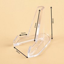 디피용 아크릴진열대 박스 케이스 네일 매니큐어 주얼리 악세사리 회전 진열대 진열장 목걸이 거치대 대형 5 pcs 투명 아크릴 스탠드 미니 코인 디스플레이 카드 기념 도전 동전 캡슐