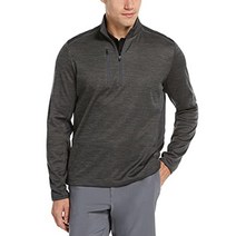 캘러웨이 Callaway 남성용 웨더 시리즈 듀얼 액션 아쿠아펠 블록 스윙 테크 1/4 지퍼 골프 풀오버, Large