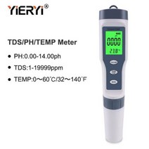 Yieryi TDS PH 측 PHTDSEC온도 수영장 수 수족관 용 디지털 수질 모니터 테터, CHINA, TPH01138A