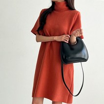 유행의미아 따뜻 기모 하이넥 니트 원피스(o38434)