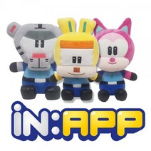 InApp 인앱 봉제인형 30cm 로빈 재키 서장 펭귄 애착인형 캐릭터 인형, 로빈 30Cm