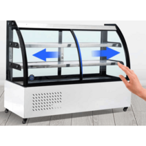정육 냉장고 진열장 쇼케이스 정육점 오픈 업소용, 10 화이트-블랙곡선2030x680x1230