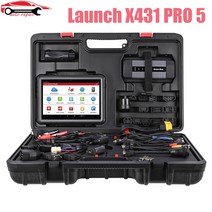 엔진분석기LAUNCH-X431 PRO5 전문가용 자동차 진단 도구 CANFD DOIP J2534 ECU 프로그래밍 OBD2 스캐너 풀, 한개옵션0