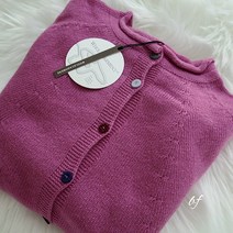 bi 컬러 버튼 라쿤 울 라운드 홀가먼트 니트 가디건 오트밀 브라운 네이비 보라 그린