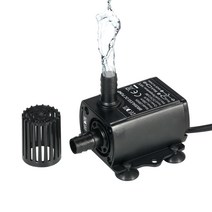 Decdeal USB DC5V 2.4W 매우 조용한 소형 무 브러시 수도 펌프 방수 잠수 할 수있는 샘 수족관 회람 250L / H 상승 200cm, 1개