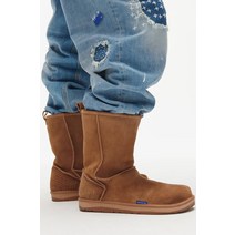 독일 자라 ZARA 스플릿 스웨이드 ADERERROR 플랫 앵클 부츠 100676