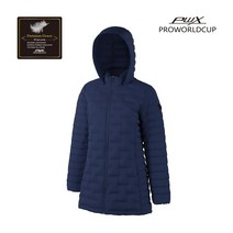 pro Q420-2677-1NV 여성 후드 롱 덕다운 패딩 아우터