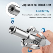 헤비 듀티 퀵 락 및 릴리스 그리스 건 노즐 1 개 잠금 클램프 유형 그리스 노즐, 한개옵션0