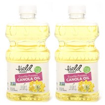 필드데이 익스펠러 프레스드 카놀라 오일 비건, 946ml, 2개