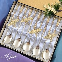 H.jin 5인용 5벌 쌍학 진공 티타늄 금수저세트