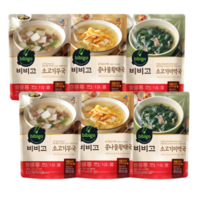예이니식품 비비고 즉석국 인기3종 각2개씩 세트(500gx6개) 소고기미역무황태해장, 1세트, 500g